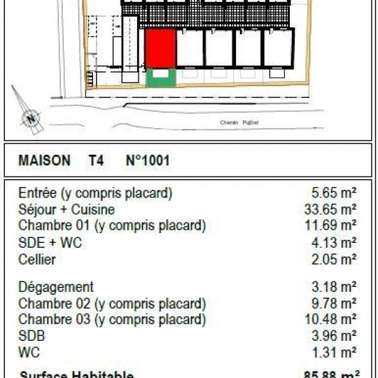  CGRE - COMMANDRE GUILLAUME REAL ESTATE : Maison / Villa | TOULOUSE (31000) | 86 m2 | 349 570 € 