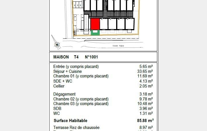 CGRE - COMMANDRE GUILLAUME REAL ESTATE : Maison / Villa | TOULOUSE (31000) | 86 m2 | 349 570 € 