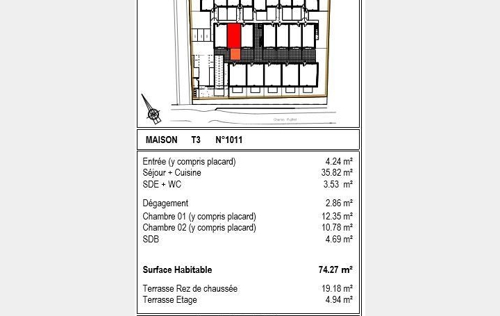CGRE - COMMANDRE GUILLAUME REAL ESTATE : Maison / Villa | TOULOUSE (31000) | 74 m2 | 266 000 € 
